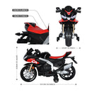 6V Kids Electric Ride-On Motorcycle Toy with Headlights and Bluetooth for Toddlers Magic Cars 8