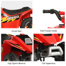 6V Electric Kids Quad ATV Ride-On Toy with 4 Wheels and Forward/Reverse - Red Magic Cars 8