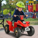 6V Kids Electric 4-Wheel Quad ATV Ride-On Toy with Forward and Reverse – Red Magic Cars 2