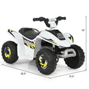 6V Kids Electric 4-Wheel Quad ATV Ride-On Toy with Forward and Reverse and Music for Toddlers Magic Cars 1