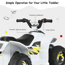 6V Kids Electric 4-Wheel Quad ATV Ride-On Toy with Forward and Reverse and Music for Toddlers Magic Cars 6