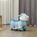 6V Kids Electric Ride-On Animal Toy with Music and Forward Motion Blue Magic Cars 8