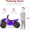 Purple 6V Electric ATV for Kids, Speed Up to 1.8 MPH Magic Cars 1