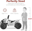 6V Children's Electric ATV, Top Speed 1.8 MPH, White Magic Cars 1