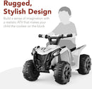 6V Children's Electric ATV, Top Speed 1.8 MPH, White Magic Cars 2