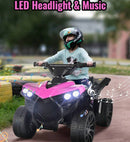 6V Kids Electric Ride-On ATV Quad Toy Car with Music, Headlights, and Pedal 4-Wheeler Magic Cars 1