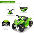 6V Electric Ride-On ATV Toy for Kids 18-36 Months with Forward and Reverse – Green Magic Cars 6