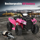6V Kids Electric Ride-On ATV Quad Toy with LED Lights and MP3 for Toddlers Magic Cars 7