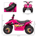 6V Pink Kids Electric Ride-On Car with Large Wheels for 18-36 Months Magic Cars 1