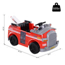 6V Kids Electric Ride-On Fire Truck with Parental Remote Control and Music Magic Cars 1