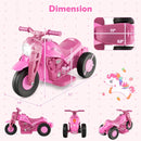 6V Kids Electric Ride-On Motorcycle with Bubble Maker and Music Toy Magic Cars 3
