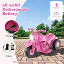 6V Kids Electric Ride-On Motorcycle with Bubble Maker and Music Toy Magic Cars 8