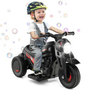 6V Kids Electric Ride-On Motorcycle with Bubble Maker and Music, Black Magic Cars 4