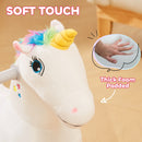 6V Kids Electric Ride-On Unicorn with Music and Forward Motion Magic Cars 5