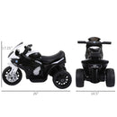 6V Licensed Kids Motorcycle with Headlight and Music Black Magic Cars 1
