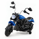 6V Ride-On Motorcycle with Removable Training Wheels and Music for Children Aged 2-5 - Blue Magic Cars 1