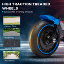 6V Kids Motorcycle with Training Wheels and Single Button Start Blue Magic Cars 6