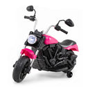 6V Children's Motorcycle Featuring Removable Training Wheels, Sound Effects, and LED Lights - Rose Red Magic Cars 11