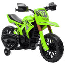 6V Kids Motorcycle with Training Wheels, Horn, Start Sound – Green Magic Cars 2
