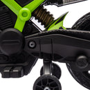 6V Kids Motorcycle with Training Wheels, Horn, Start Sound – Green Magic Cars 9
