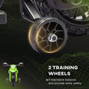 6V Kids Motorcycle with Training Wheels, Horn, and Start Sound – Green Magic Cars 5