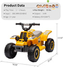 6V Electric Kids Ride-On ATV Quad Car with Music and Lights, 1.5mph Magic Cars 11