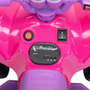 6V Battery-Powered Kids Electric Ride-On ATV Quad Car with Spray Device, Pink Magic Cars 14