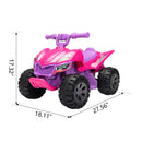 6V Battery-Powered Kids Electric Ride-On ATV Quad Car with Spray Device, Pink Magic Cars 1