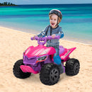 6V Battery-Powered Kids Electric Ride-On ATV Quad Car with Spray Device, Pink Magic Cars 9