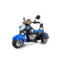 6V Kids Ride-On Blue 3-Wheel Chopper Trike Motorcycle with Headlight and Horn Magic Cars 16