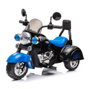 6V Kids Ride-On Blue 3-Wheel Chopper Trike Motorcycle with Headlight and Horn Magic Cars Variant 0
