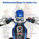 6V Kids Ride-On Blue 3-Wheel Chopper Motorcycle Trike with Headlight Magic Cars 8