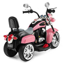 6V Kids Ride-On Pink 3-Wheel Chopper Motorcycle Trike with Headlight Magic Cars 7