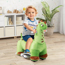 6V Kids Ride-On Dinosaur with Padded Sea Foot Pedal, Music, Forward Motion, and Wheels Magic Cars 3