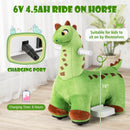 6V Kids Ride-On Dinosaur with Padded Sea Foot Pedal, Music, Forward Motion, and Wheels Magic Cars 9