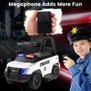 6V Kids Electric Ride-On Car with Megaphone, Siren, and Flashing Lights Magic Cars 6