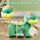 6V Battery-Powered Kids Ride-On Horse Toy with Music and Forward Motion Magic Cars 4