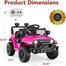 6V Mini Electric Truck for Kids with Remote Control, LED Lights, and Horn in Pink Magic Cars 6
