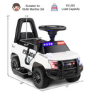 6V Battery-Powered Kids Ride-On Police Car Toy Vehicle with Side Megaphone and Music Magic Cars 1