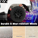6V Battery-Powered Kids Ride-On Police Car Toy Vehicle with Side Megaphone and Music Magic Cars 5