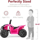 6V Kids Ride-On 4-Wheeler ATV Toy Car with 1.8 MPH Max Speed and Treaded Tires Magic Cars 2