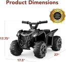 6V Kids Ride-On 4-Wheeler Quad ATV Toy Car with 1.8 MPH Max Speed and Treaded Tires Magic Cars 6