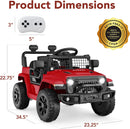 6V Kids Electric Ride-On Mini Truck with Parent Remote Control and 4 Wheels Magic Cars 6