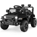 6V Kids Ride-On Jeep Truck Car with LED Lights and Parent Remote Control Black for Ages 3 to 5 Magic Cars 1