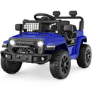 6V Blue Kids Ride-On Jeep Truck with LED and Parent Remote Control for Ages 3 to 5 Magic Cars 1