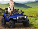6V Blue Kids Ride-On Jeep Truck with LED and Parent Remote Control for Ages 3 to 5 Magic Cars Variant 0