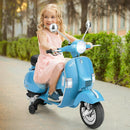 6V Kids Ride-On Vespa Scooter Motorcycle with Headlight Magic Cars 1