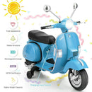 6V Kids Ride-On Vespa Scooter Motorcycle with Headlight Magic Cars 7