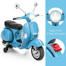 6V Kids Ride-On Vespa Scooter Motorcycle with Headlight Magic Cars 8