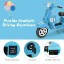 6V Kids Ride-On Vespa Scooter Motorcycle with Headlight Magic Cars 9